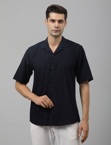 Native Bull Dark Navy Popcorn Shirt