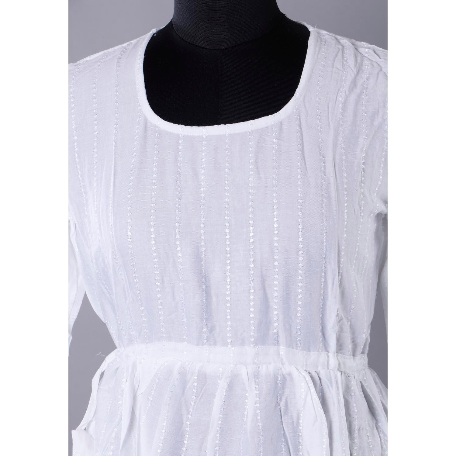 Shop White Colour Western Top Online