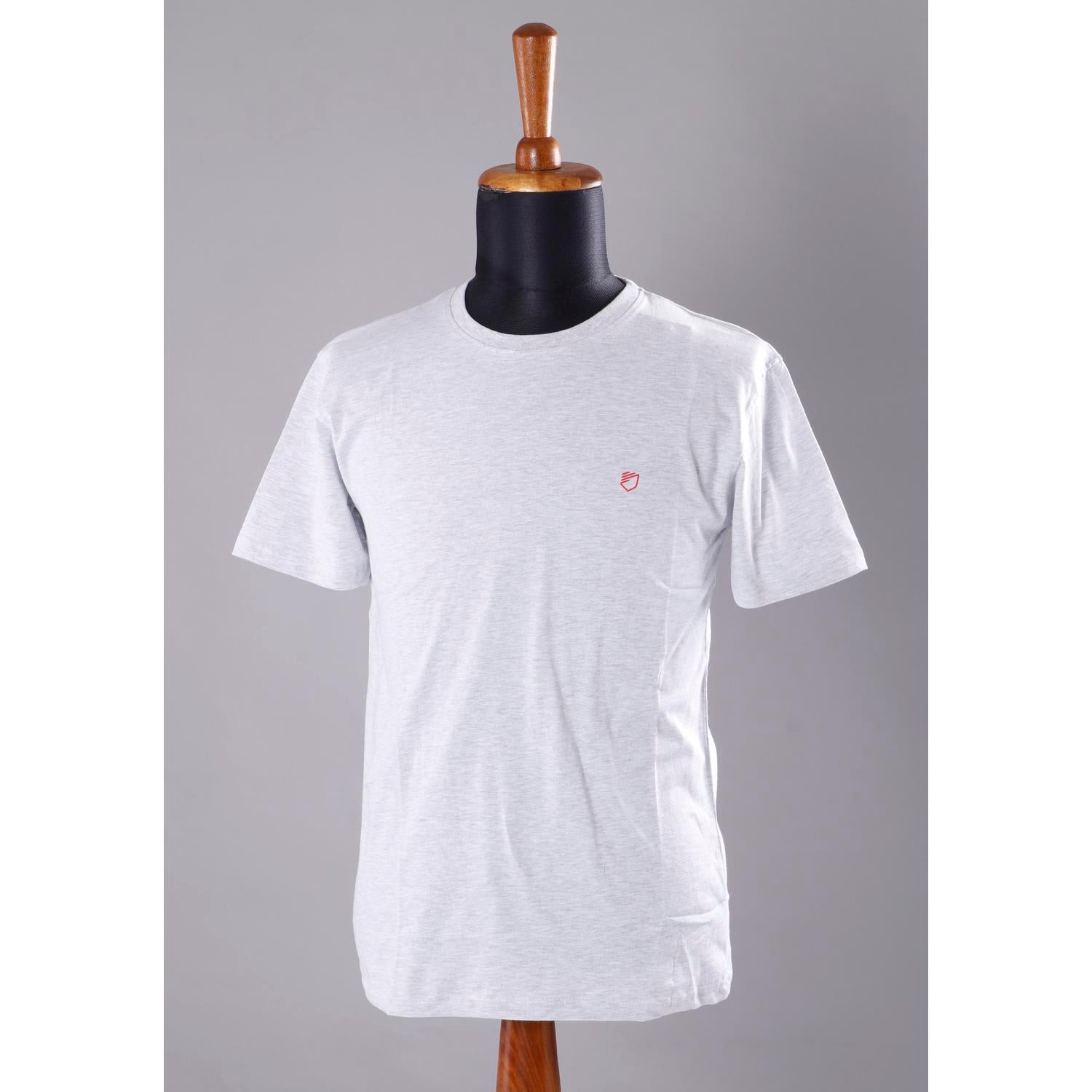 Men's Light Grey Colour Round Neck Jase Brand T-Shirt