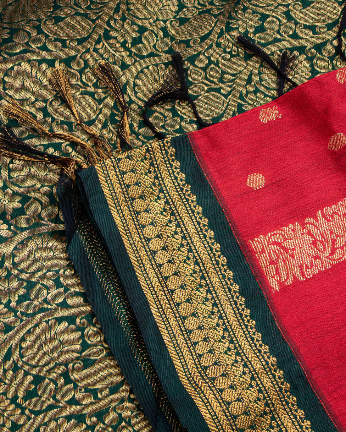 Red Colour Kalyani Cotton Saree