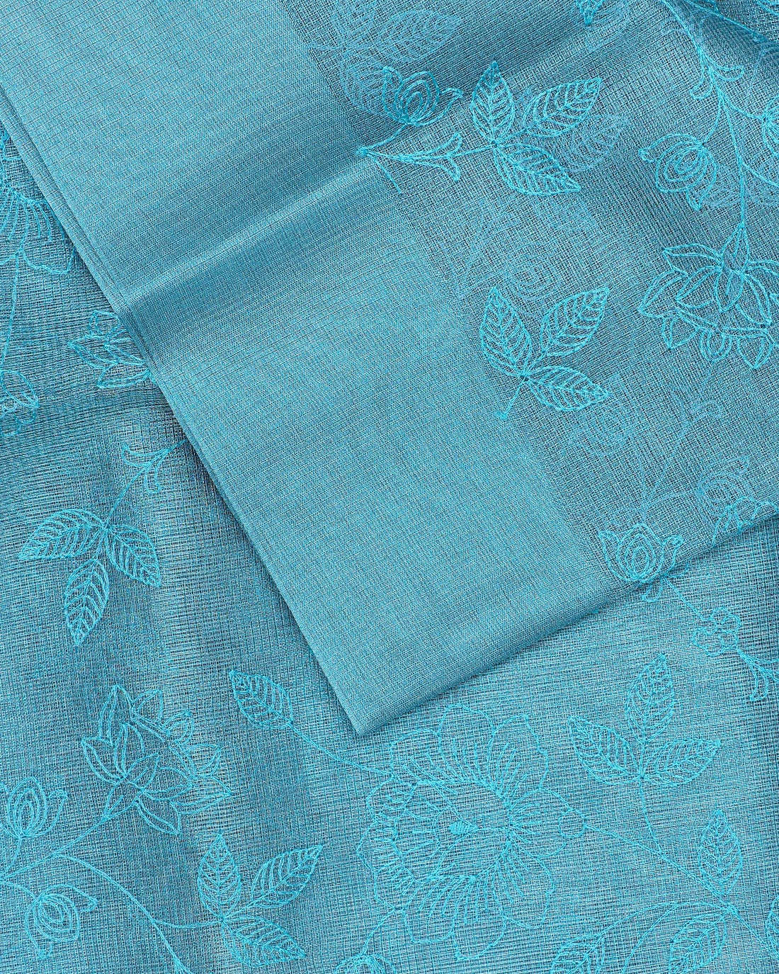 Blue Colour Cotton Saree