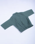 Buy Women Green Colour Crop Top Online