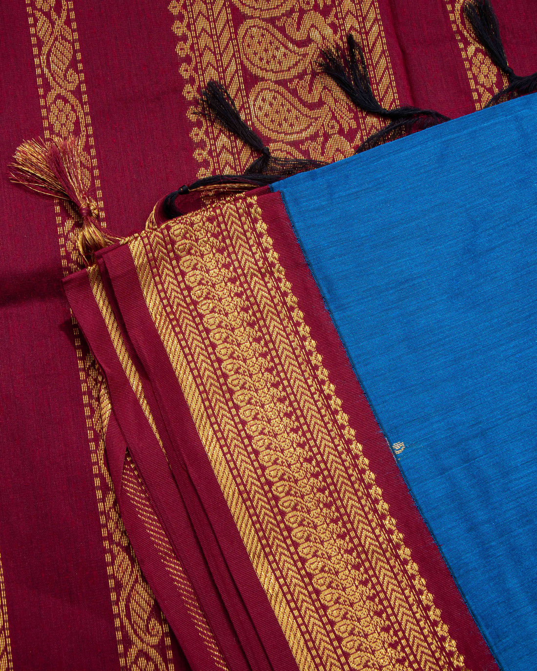 Blue Colour Kalyani Cotton Saree