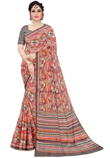 Multi Colour Fancy Silk Saree