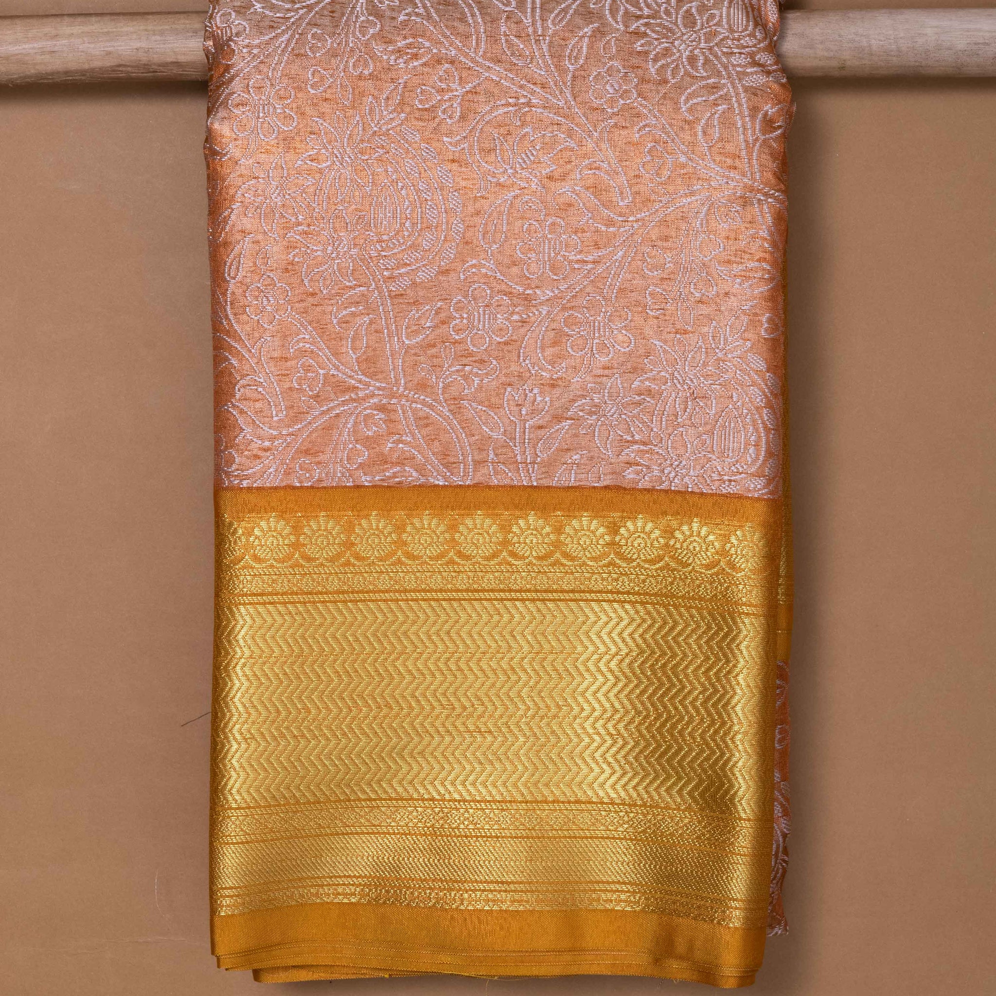 Ambani Copper Colour Tissue Saree