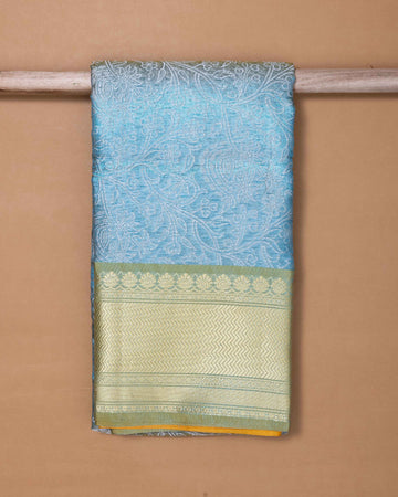 Ambani Blue Colour Tissue Saree