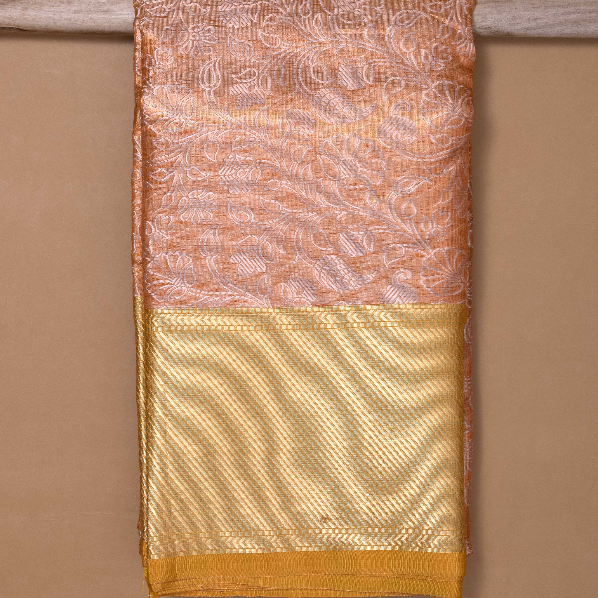 Ambani Copper Colour Tissue Saree