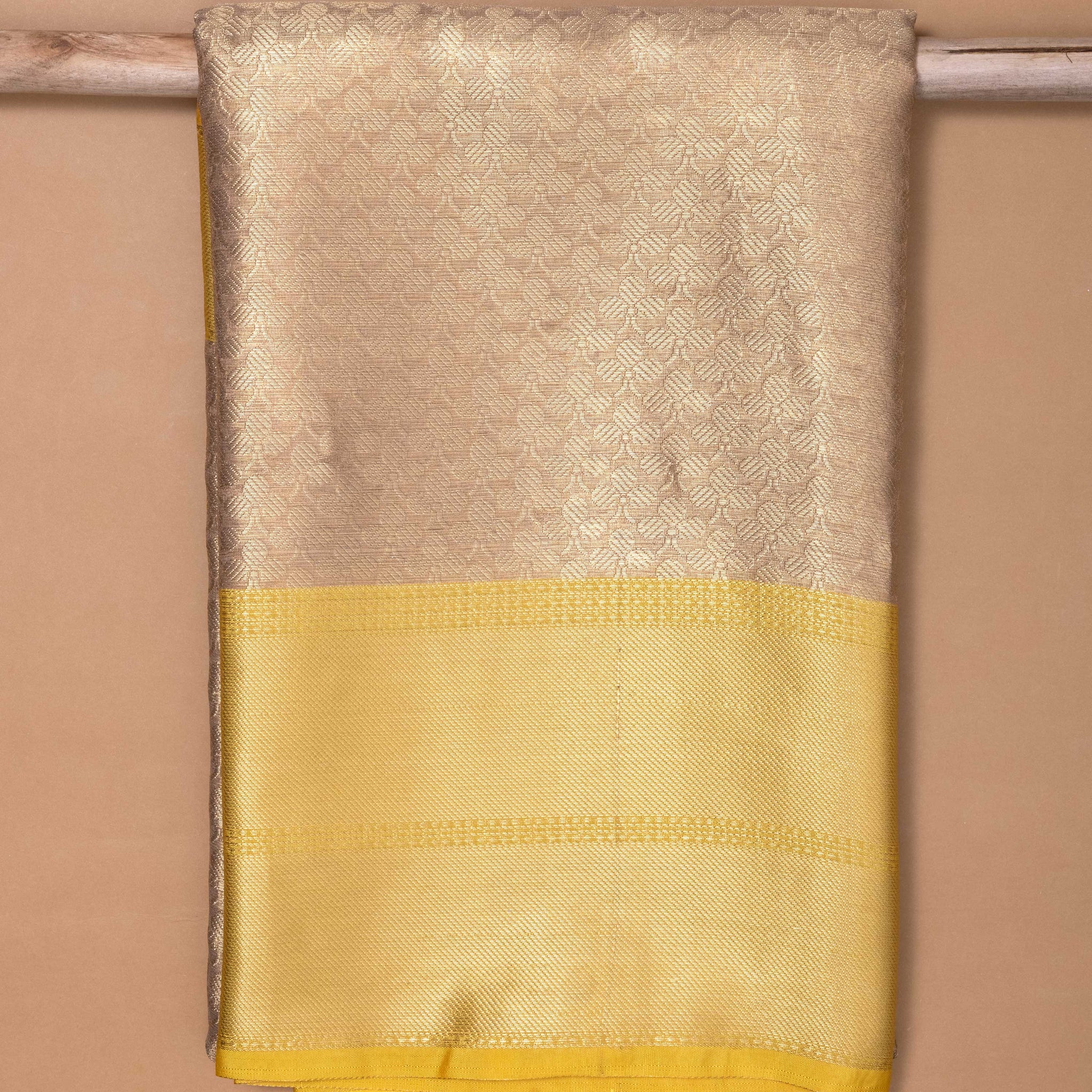 Ambani Gold Colour Tissue Saree