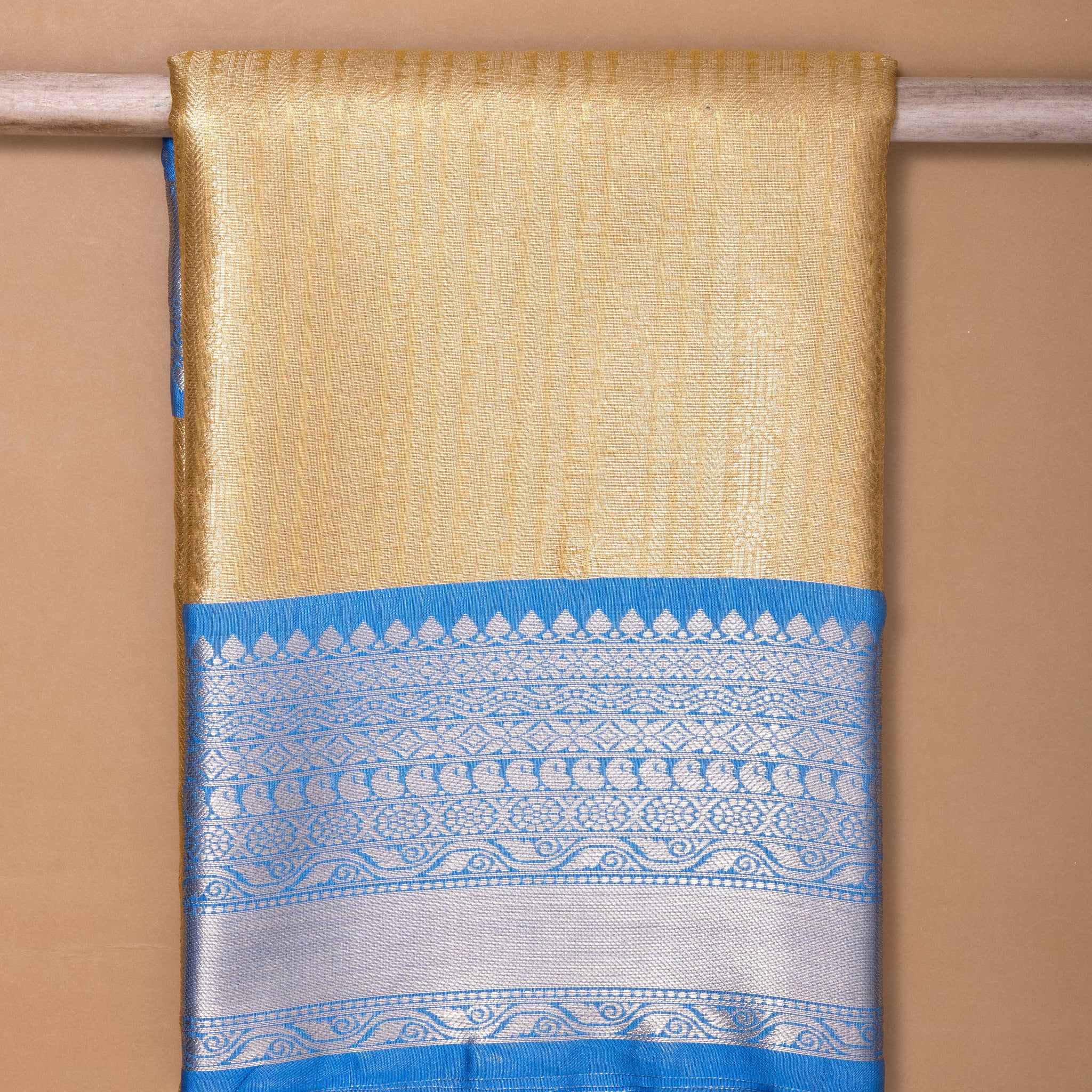 Ambani Gold Colour Tissue Saree