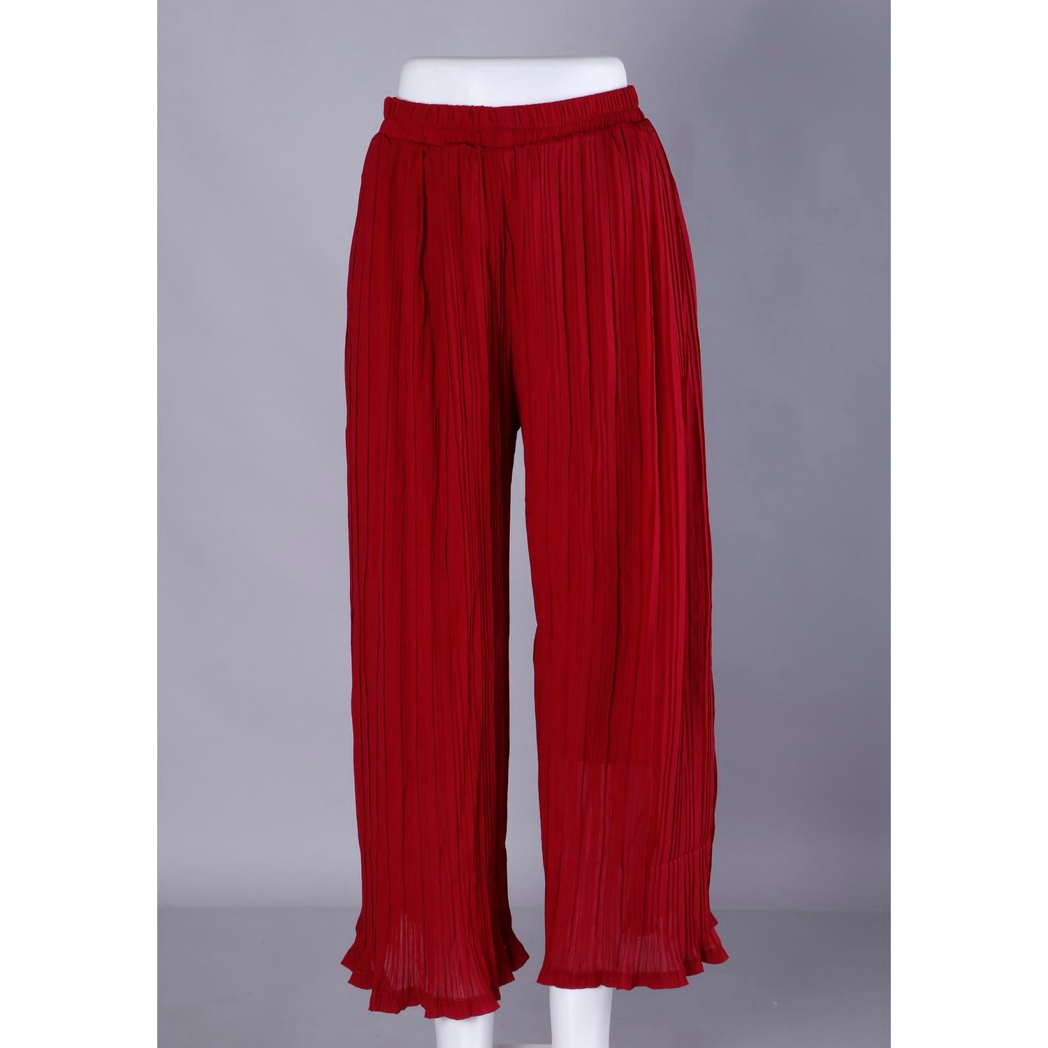 Maroon Colour Womens Palazzo