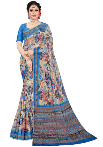 Multi Colour Fancy Silk Saree