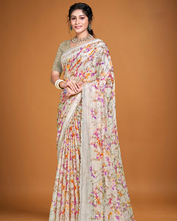 Multi Colour Fancy Saree