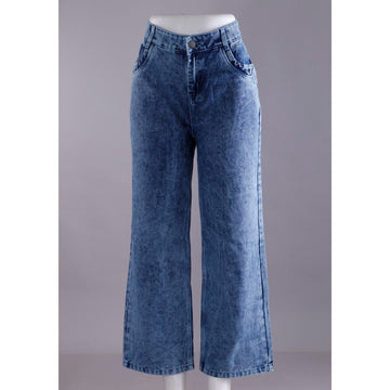 Women Blue Mom Fit Jeans