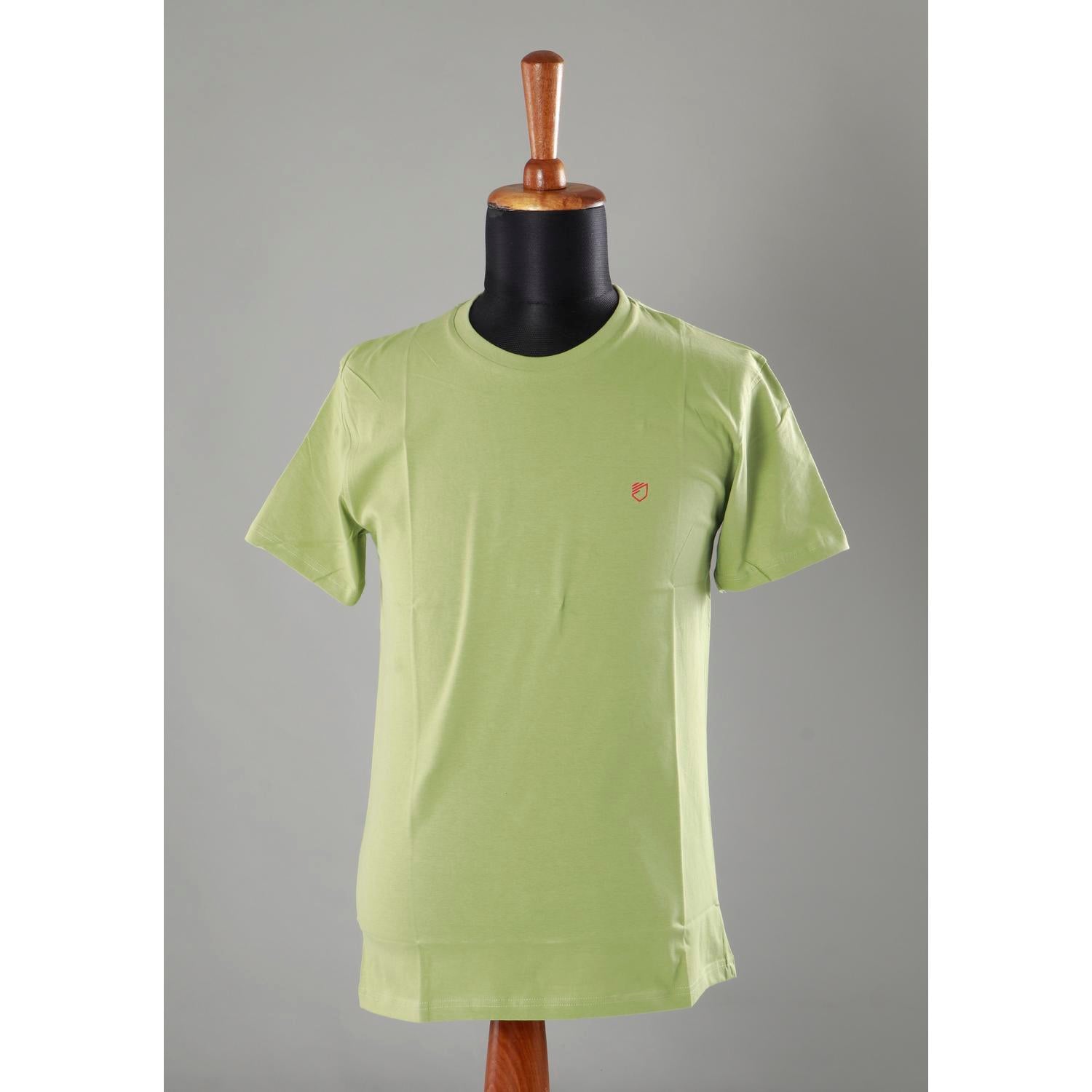 Men's Pista Green Colour Round Neck Jase Brand T-Shirt