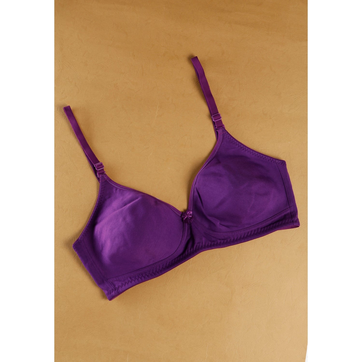 Purple Colour Regular Bra