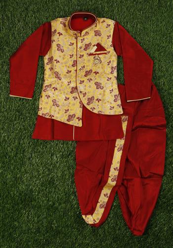 Boys Multi-Design Sherwani Set (Double Pant)