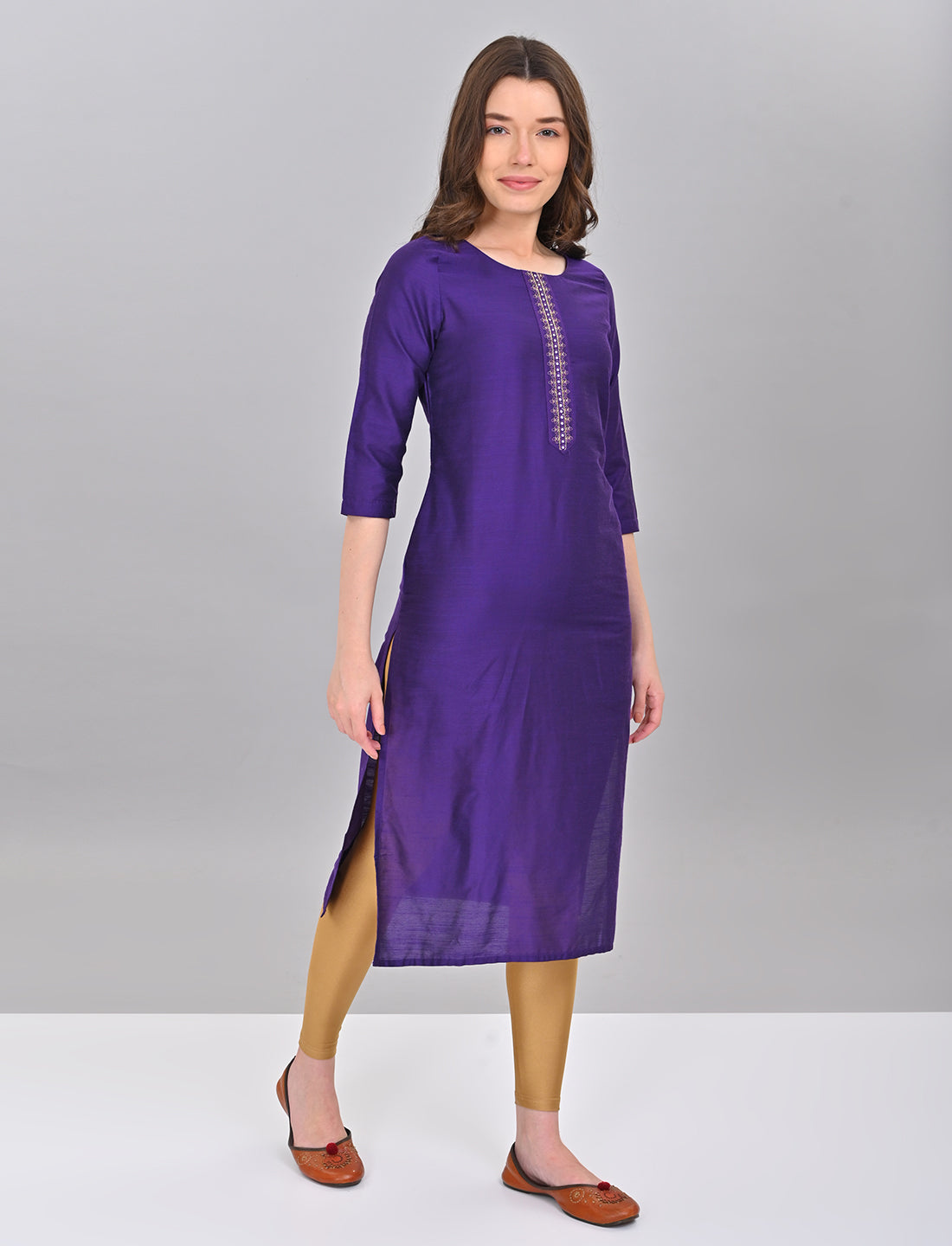 Buy Stylish Women's Violet Kurti Online