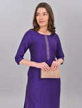 Stylish Women's Violet Kurti Online Shopping