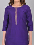 Buy Stylish Women's Violet Kurti Online Shopping