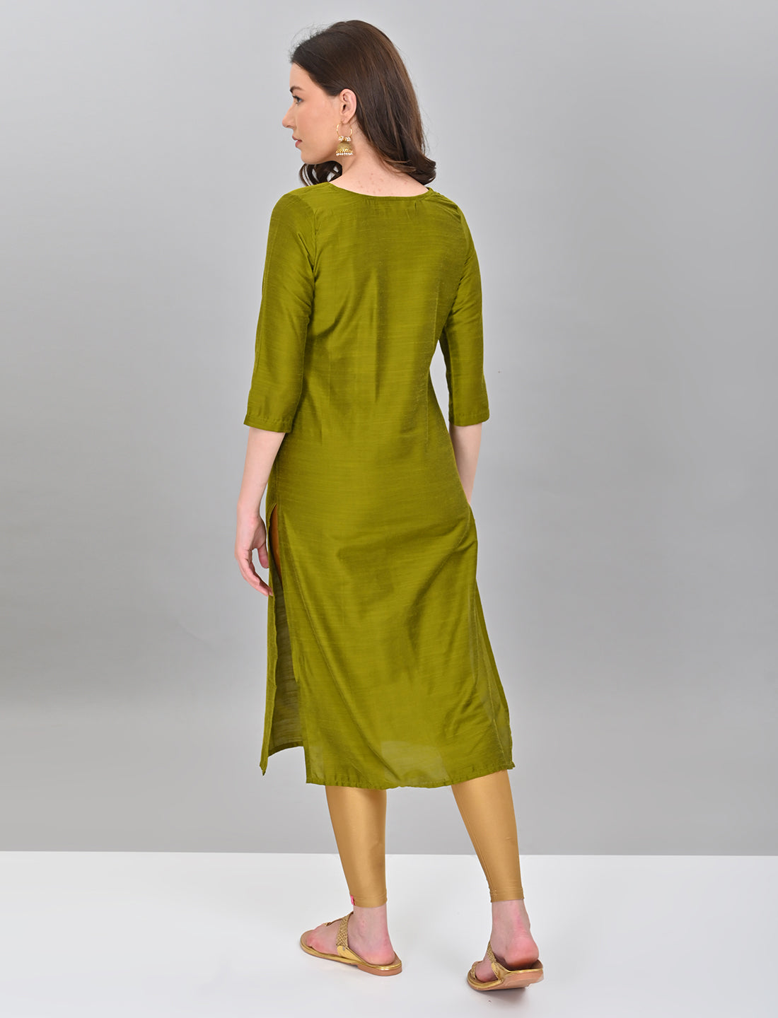 Stylish Women's Olive Green Kurti
