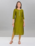 Stylish Women's Olive Green Kurti
