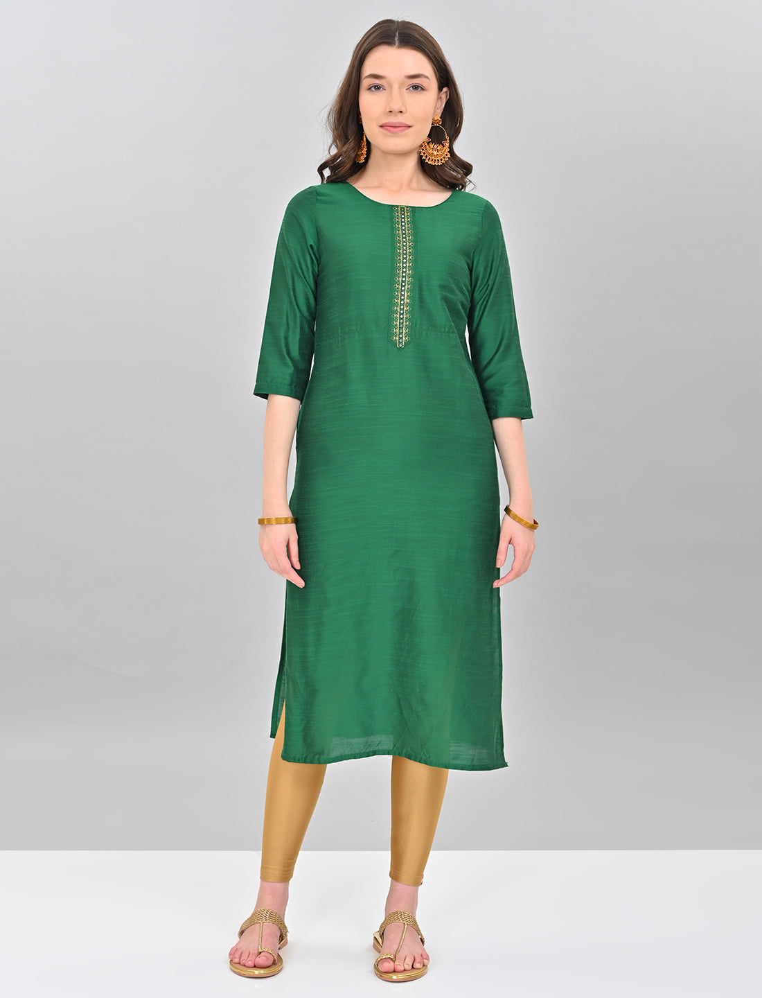 Stylish Women's Dark Green Kurti