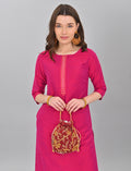 Stylish Women's Magenta Pink Kurti Online Shopping