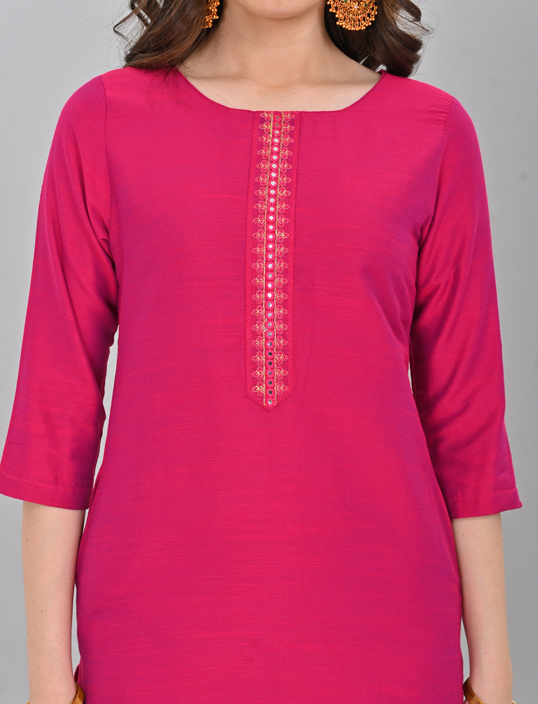 Buy Stylish Women's Magenta Pink Kurti Online Shopping