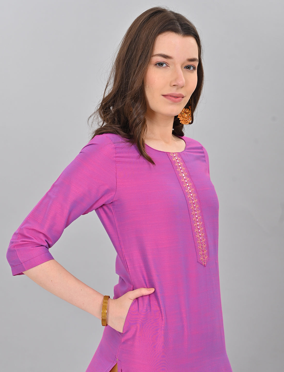 Shop Stylish Women's Purple Kurti Online 