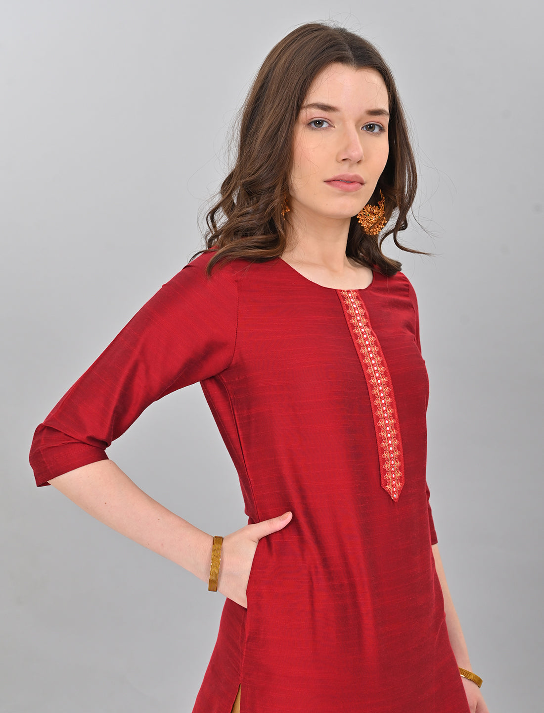 Shop Stylish Women's Maroon Kurti Online