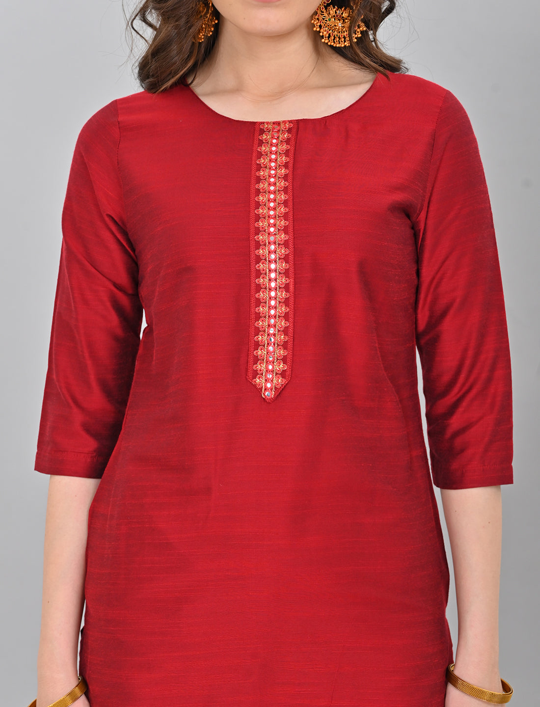 Buy Stylish Women's Maroon Kurti Online Shopping