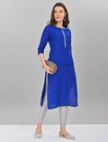 Order Stylish Women's Royal Blue Kurti