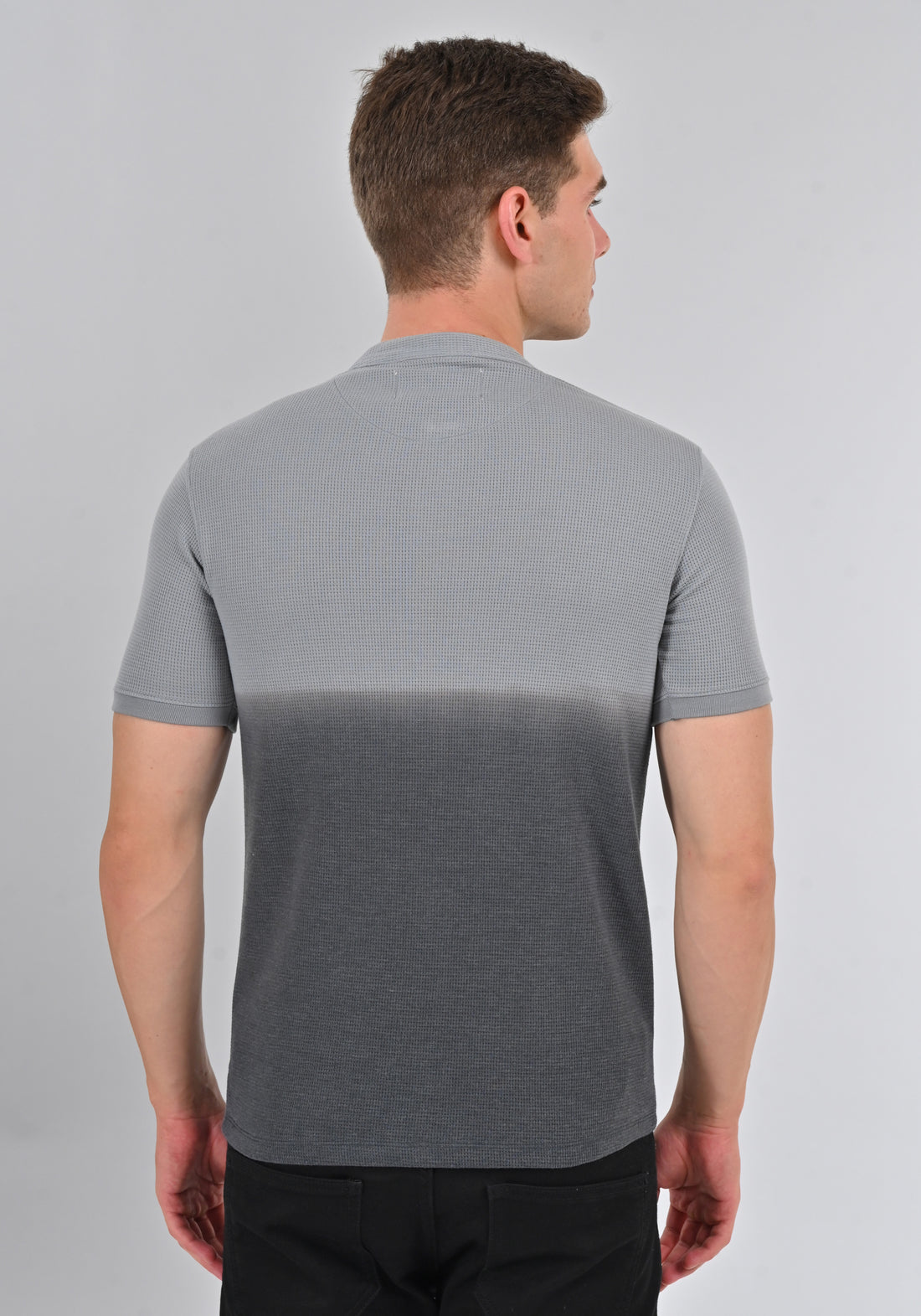 Nativebull Grey Color Cotton Half Sleeve Round Neck Tshirt