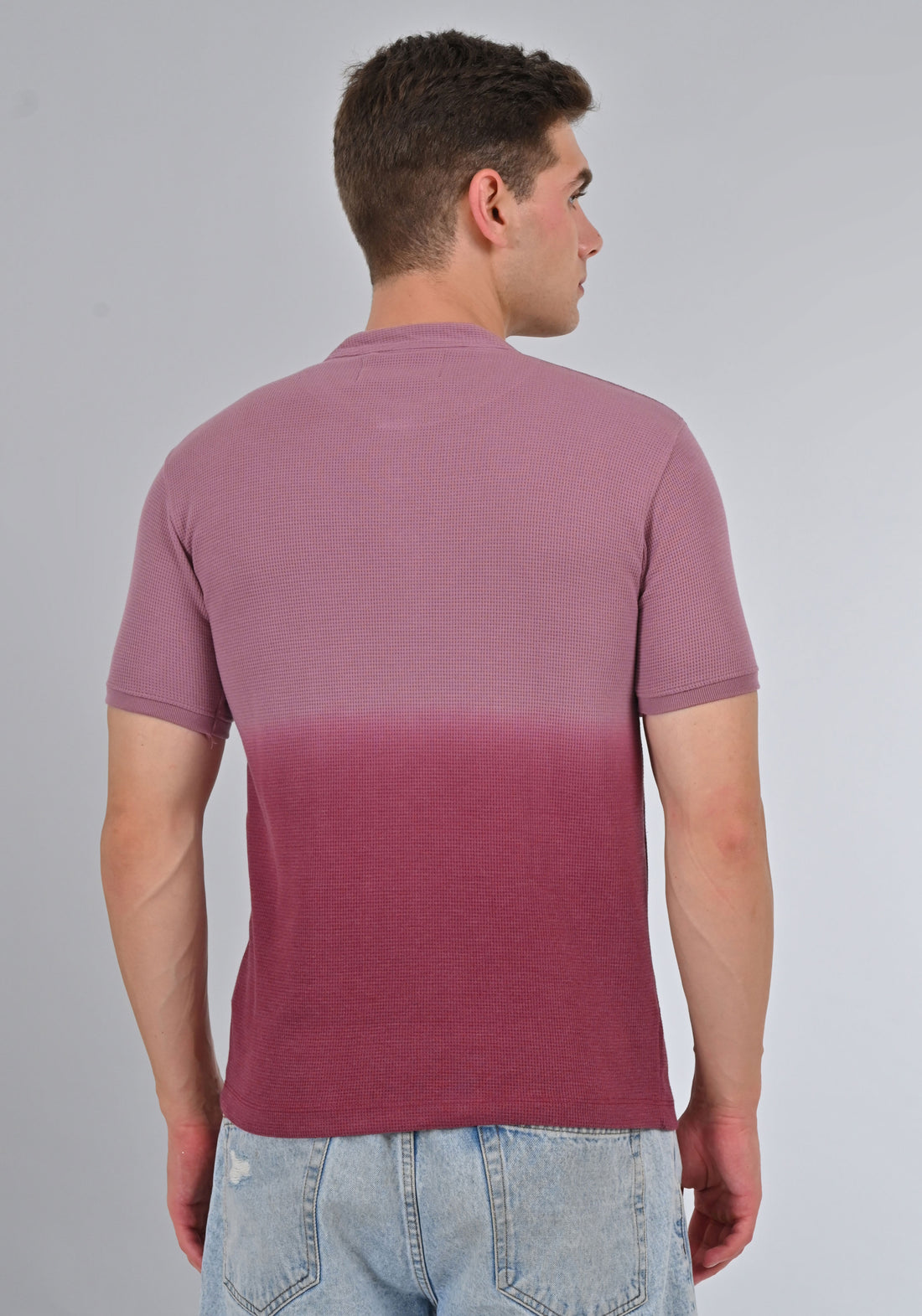 Nativebull Pink Color Cotton Half Sleeve Round Neck Tshirt