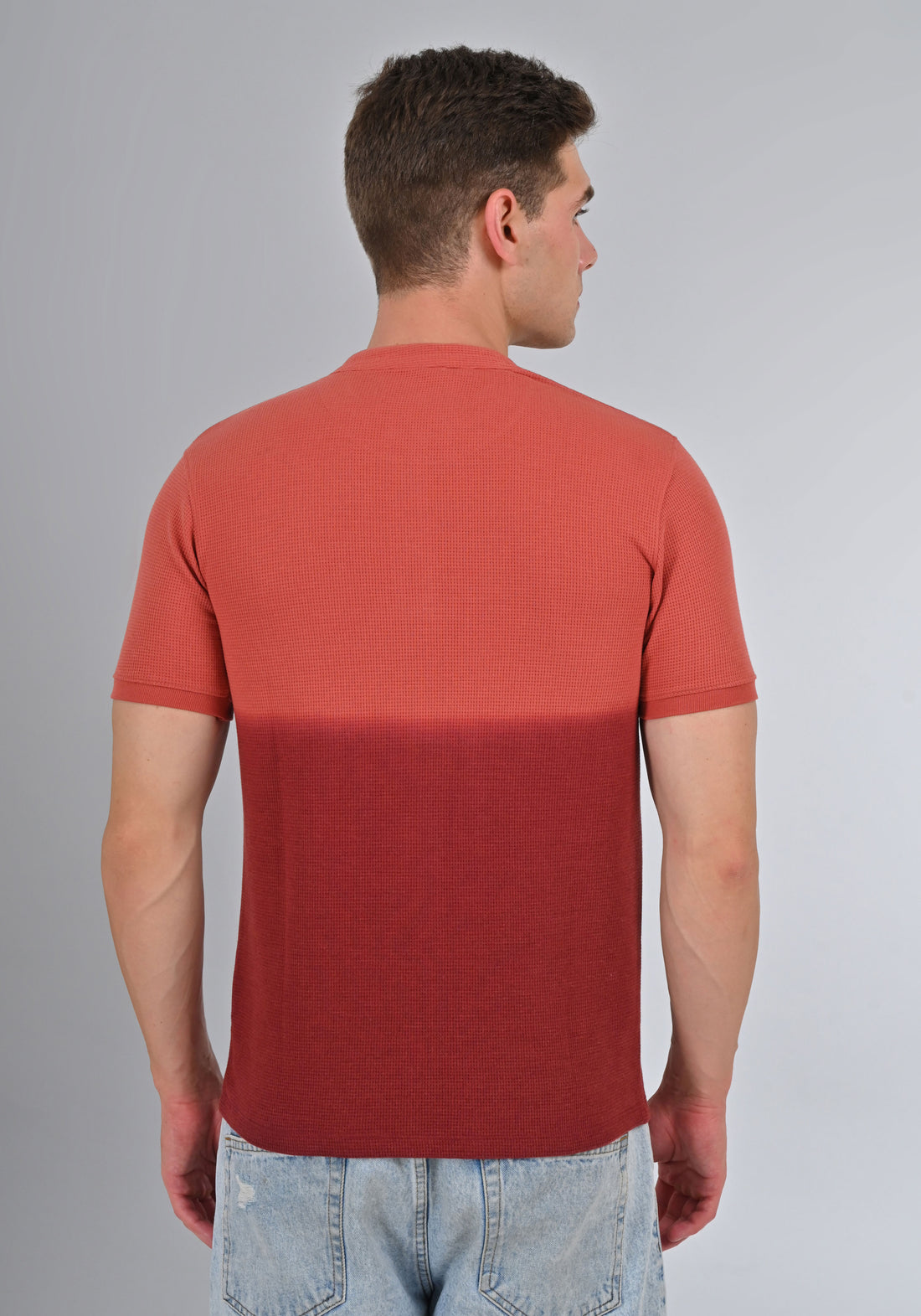 Nativebull Red Color Cotton Half Sleeve Round Neck Tshirt