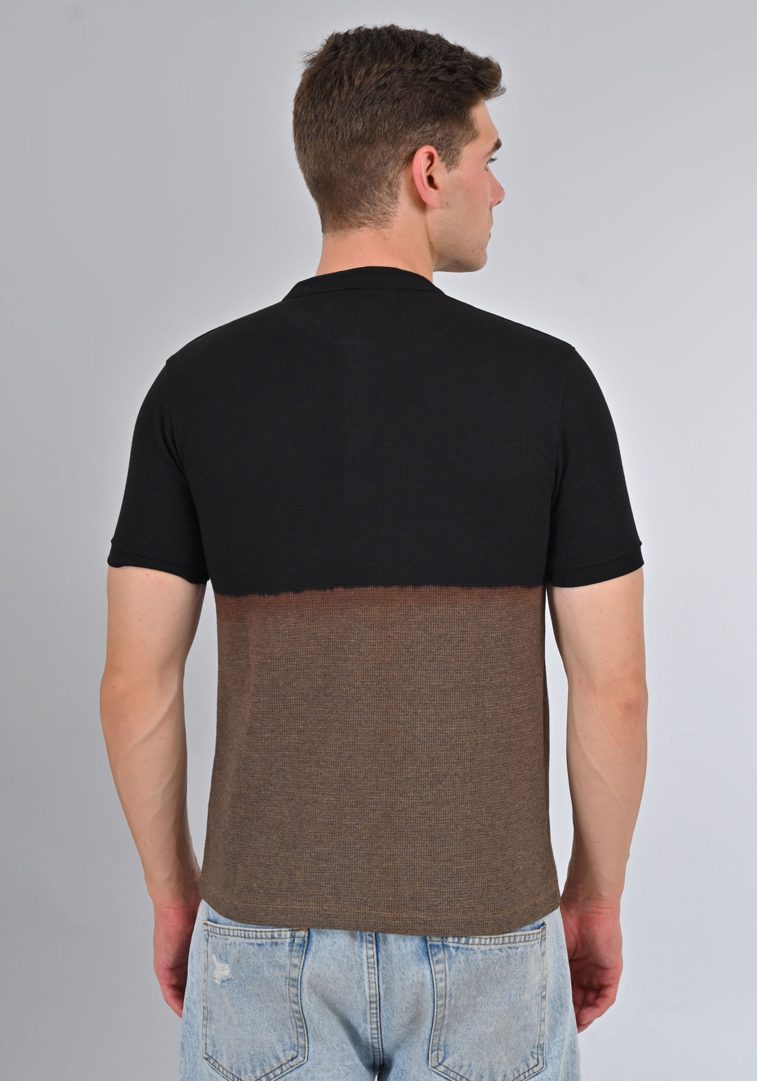 Nativebull Black Color Cotton Half Sleeve Round Neck Tshirt