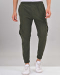 Bottle Green Colour Nativebull Men's Track Pant