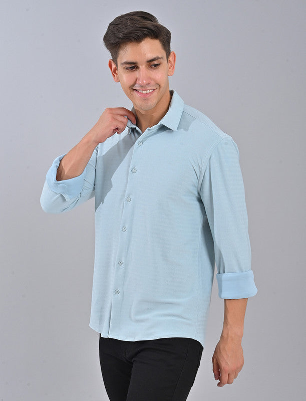 Native Bull Light Blue Zigzag Shirt