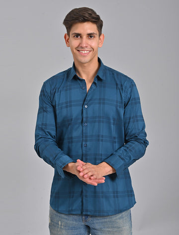 Native Bull Blue Checked Shirt