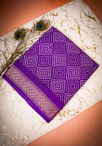 Dark Purple Color Dola Saree - DO61