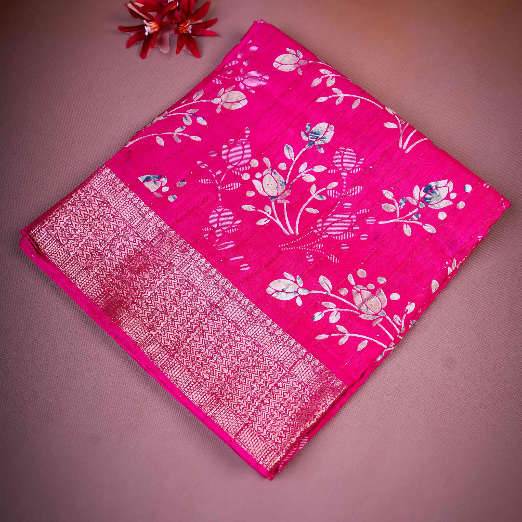 Light Pink Color Dola Saree - DO51