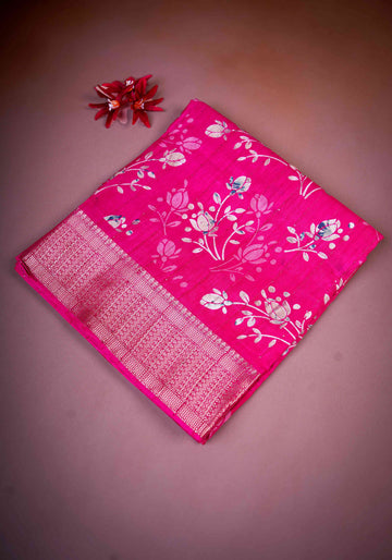 Light Pink Color Dola Saree - DO51