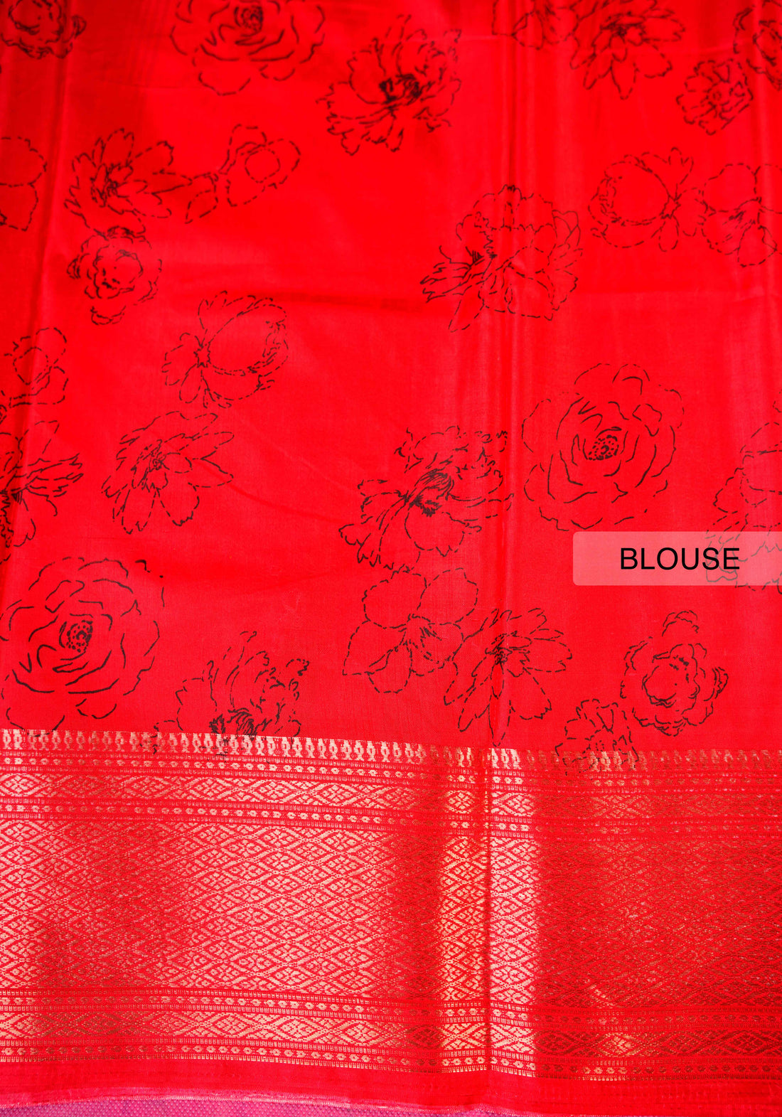 Purple With Red Color Dola Saree - DO30