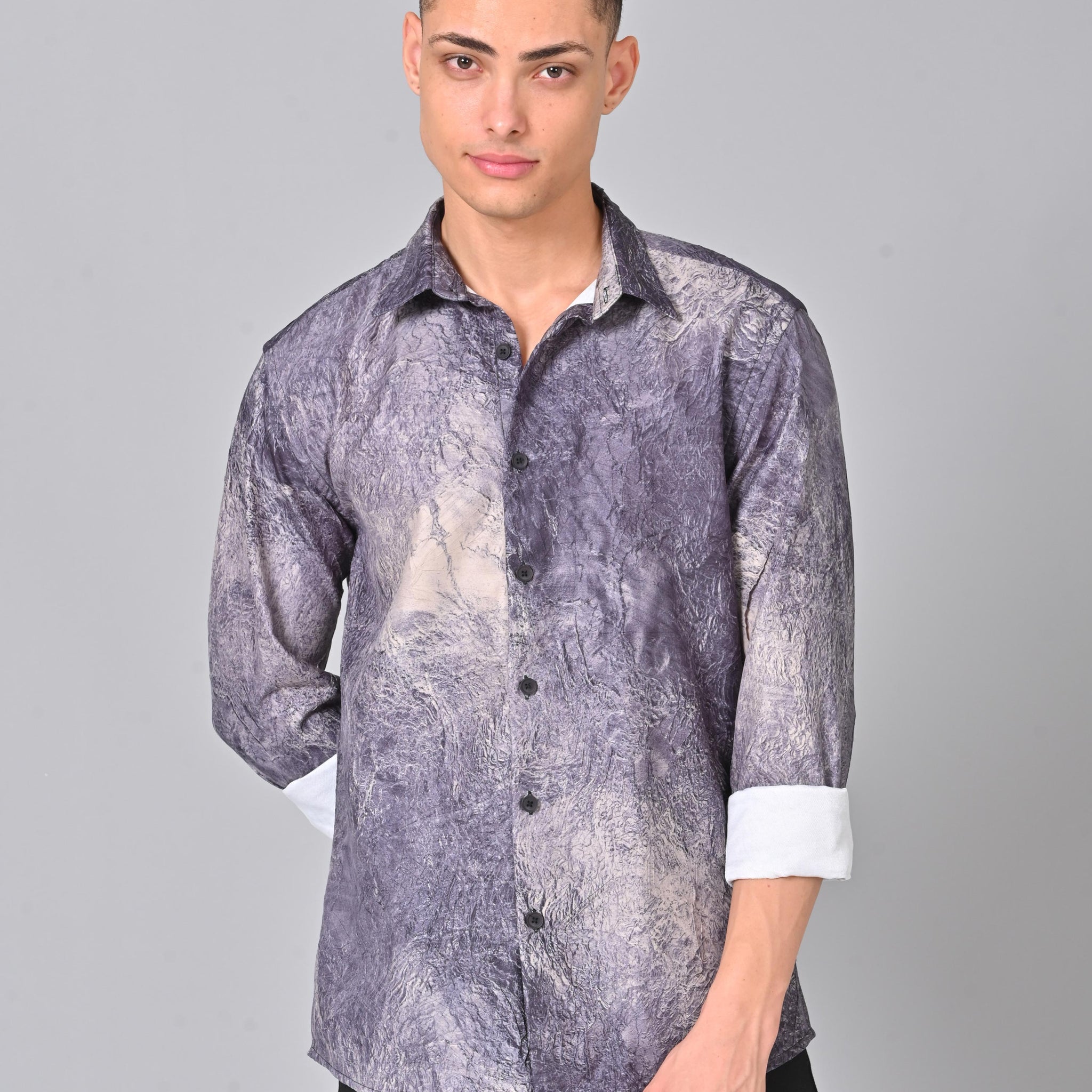 Men's Blue Tencel Shirt