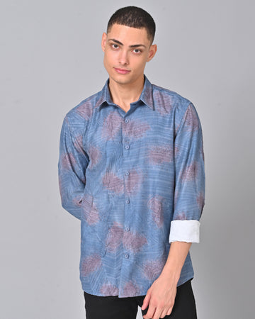 Men's Blue Tencel Shirt