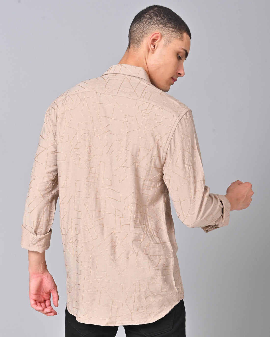 Men's Embroidered Sandal Shirt