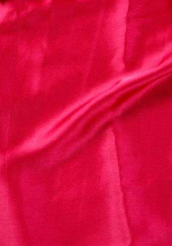 Dark Pink Colour Satin Saree With Embroidered Blouse Piece Two