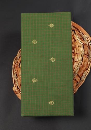 Green Colour Handloom Saree 1