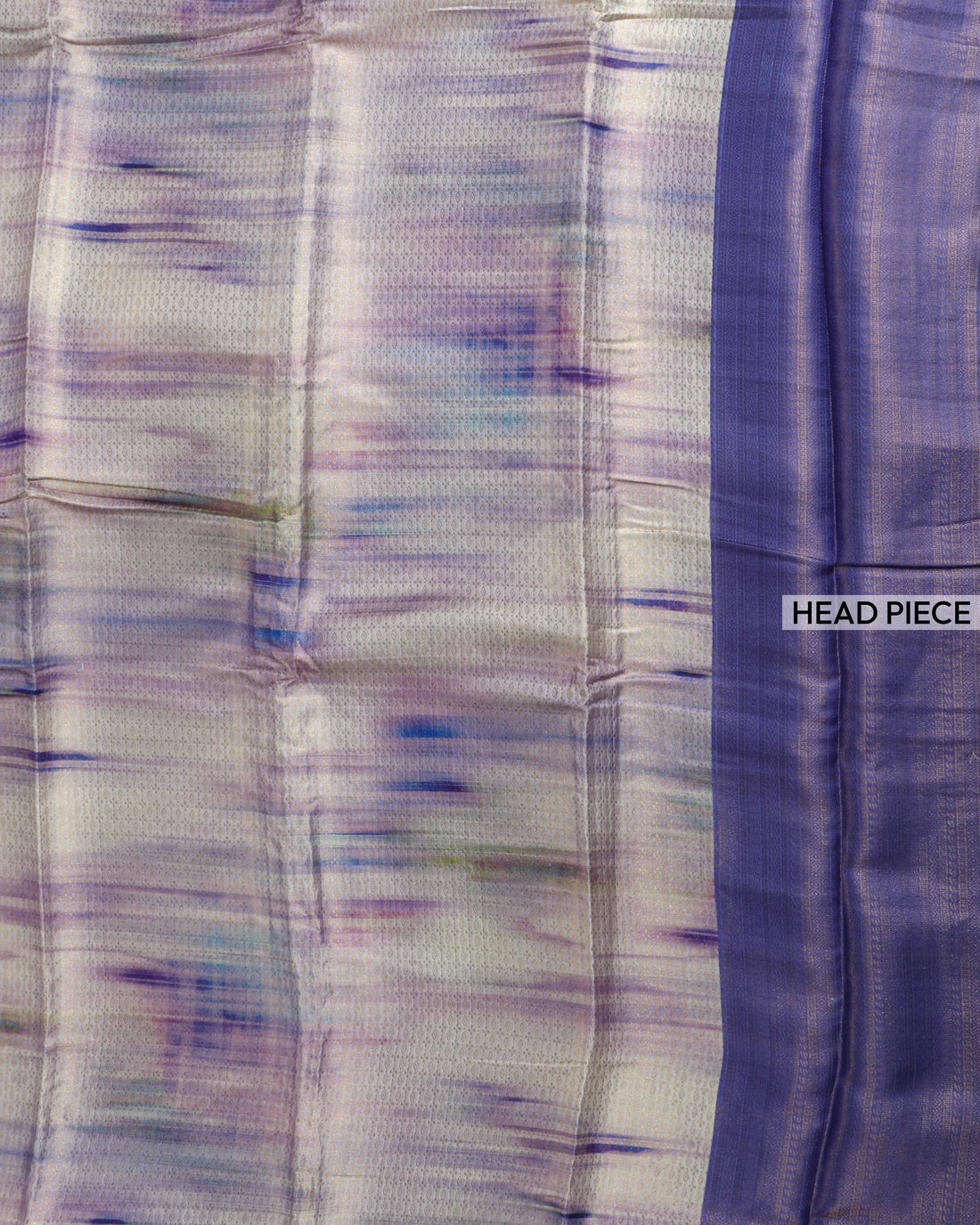 White & Purple Colour Soft Silk Saree