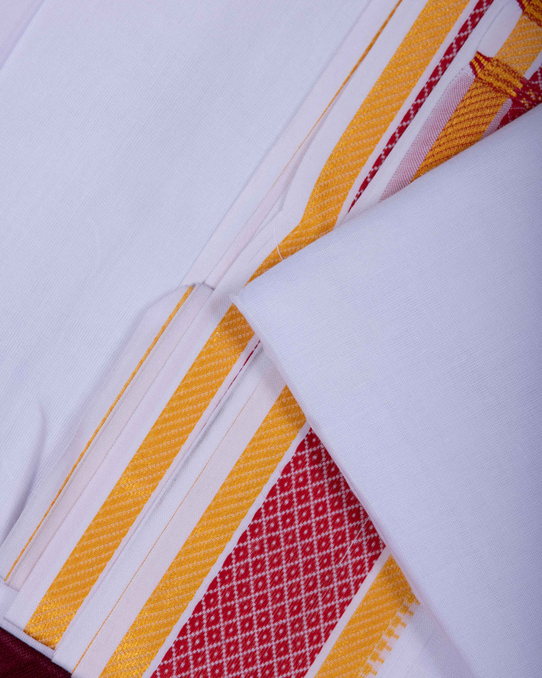 White Colour Cotton Dhoti